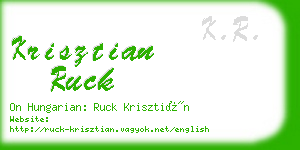 krisztian ruck business card